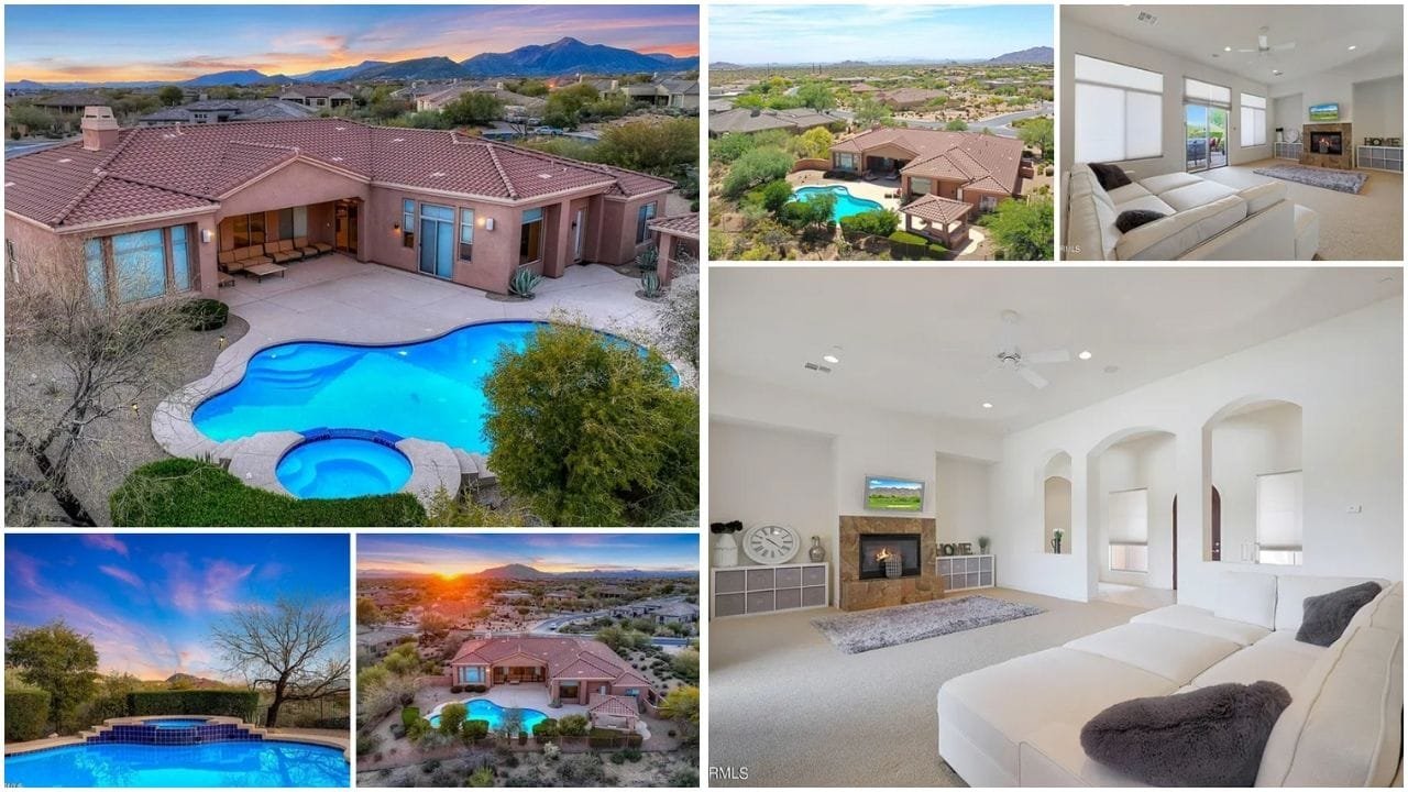 Aerial view of luxury homes and stunning landscapes in Scottsdale, Arizona