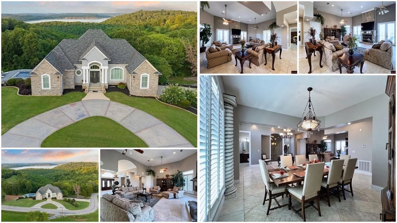 Luxurious waterfront home in Mountain Home, Arkansas with scenic views and modern amenities