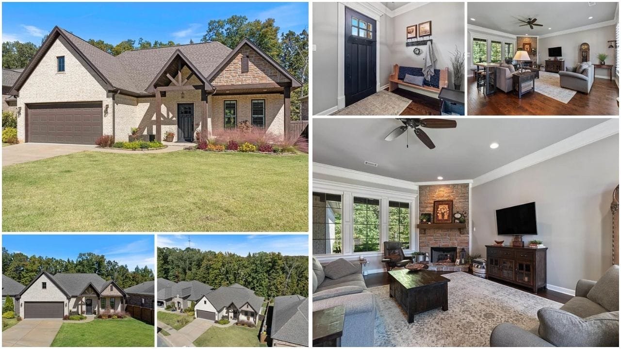 Luxury and affordable real estate properties in Sherwood, Arkansas, featuring waterfront homes, charming neighborhoods, and scenic views