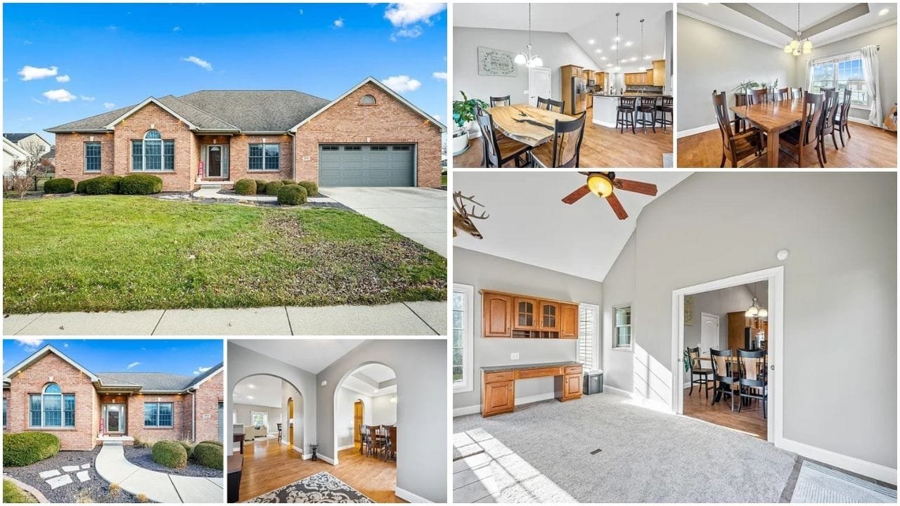 A charming lakefront property in Bloomington, Illinois, featuring luxury homes, affordable housing, and rental options in a picturesque neighborhood