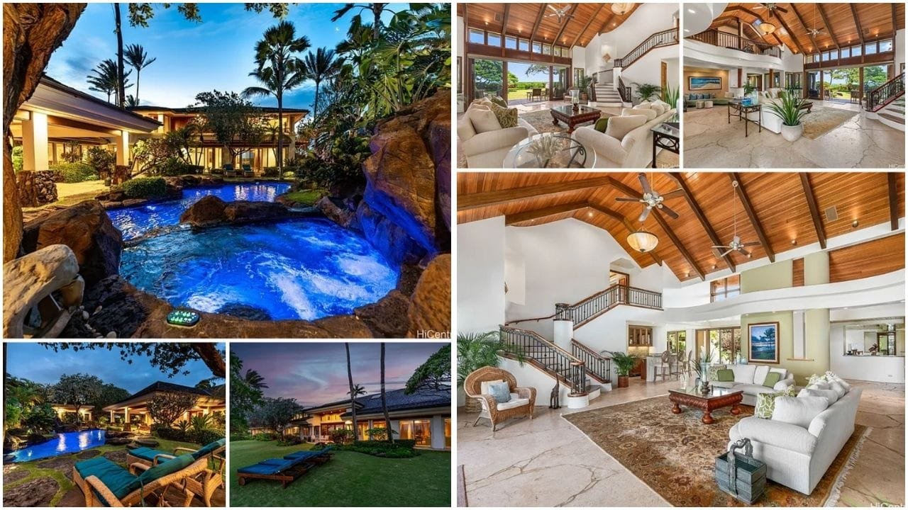 A luxury beachfront home in Kailua, Hawaii with stunning ocean views and modern amenities