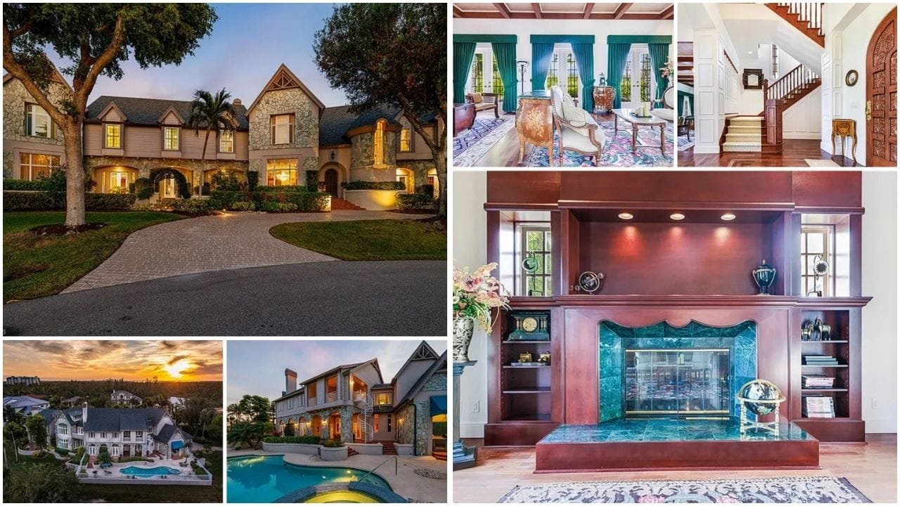 A stunning waterfront view in Fort Myers, Florida, showcasing luxurious homes and real estate opportunities