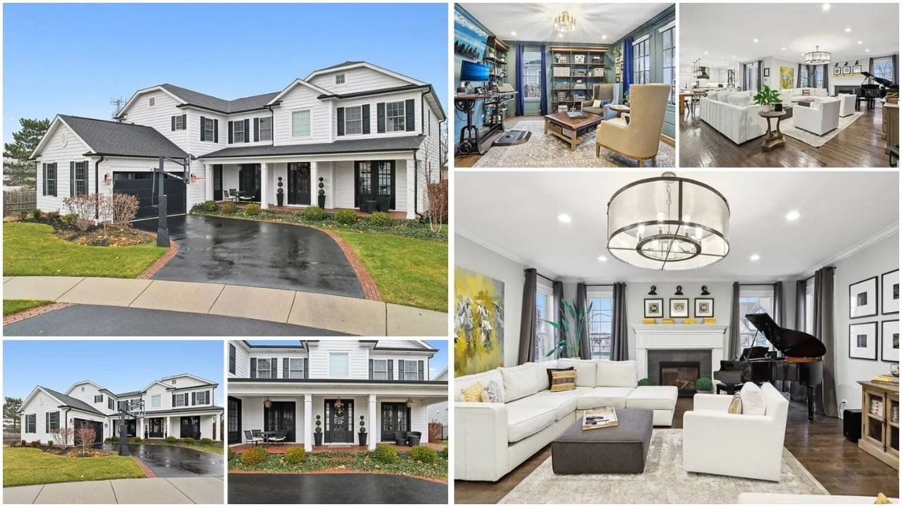 Aerial view of Arlington Heights, IL, showcasing beautiful neighborhoods and diverse real estate options including luxury homes and affordable apartments