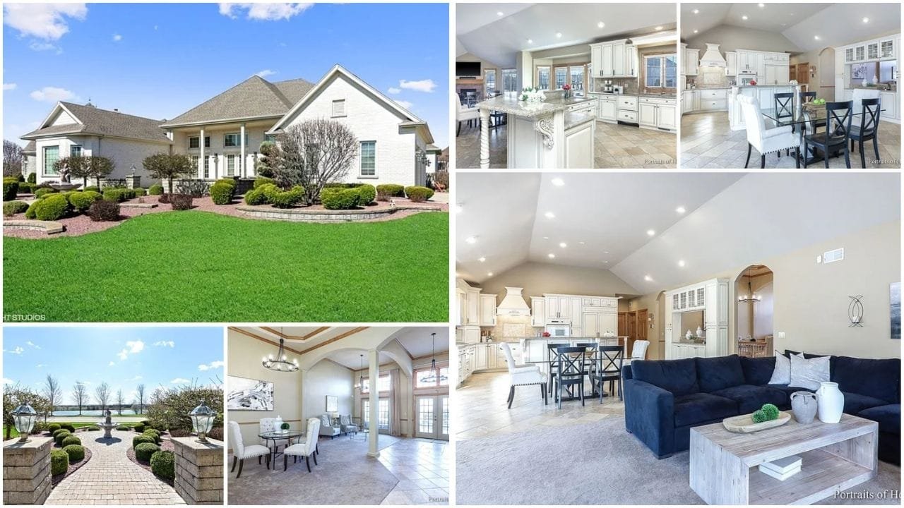 Aerial view of Bolingbrook, Illinois showcasing luxury homes, affordable housing, and vibrant neighborhoods.