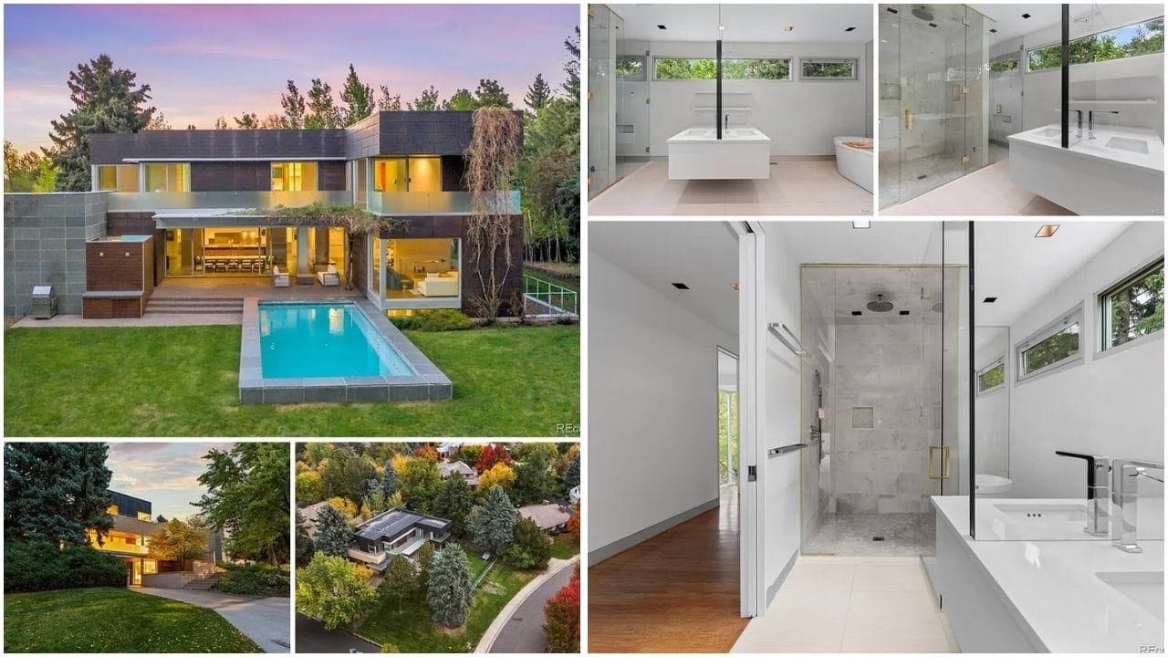 Aerial view of Denver, Colorado's diverse neighborhoods with luxury homes, affordable housing, and scenic landscapes – Ultimate Guide to Real Estate Market 2025