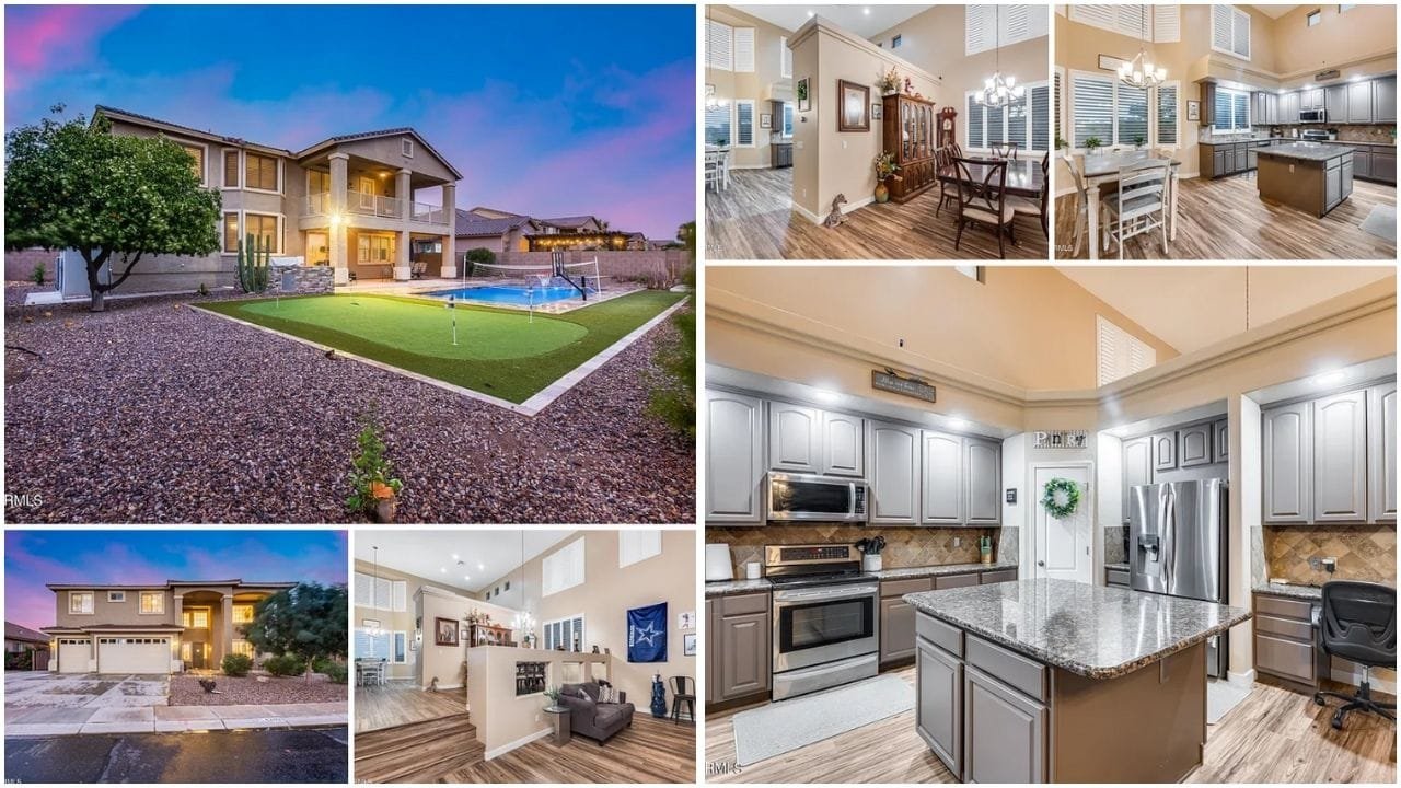 Aerial view of luxury and affordable homes in Maricopa, AZ, showcasing diverse real estate options