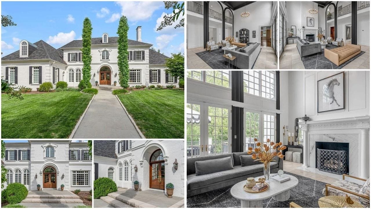 Aerial view of luxury homes and vibrant neighborhoods in Lexington, KY, showcasing diverse real estate options