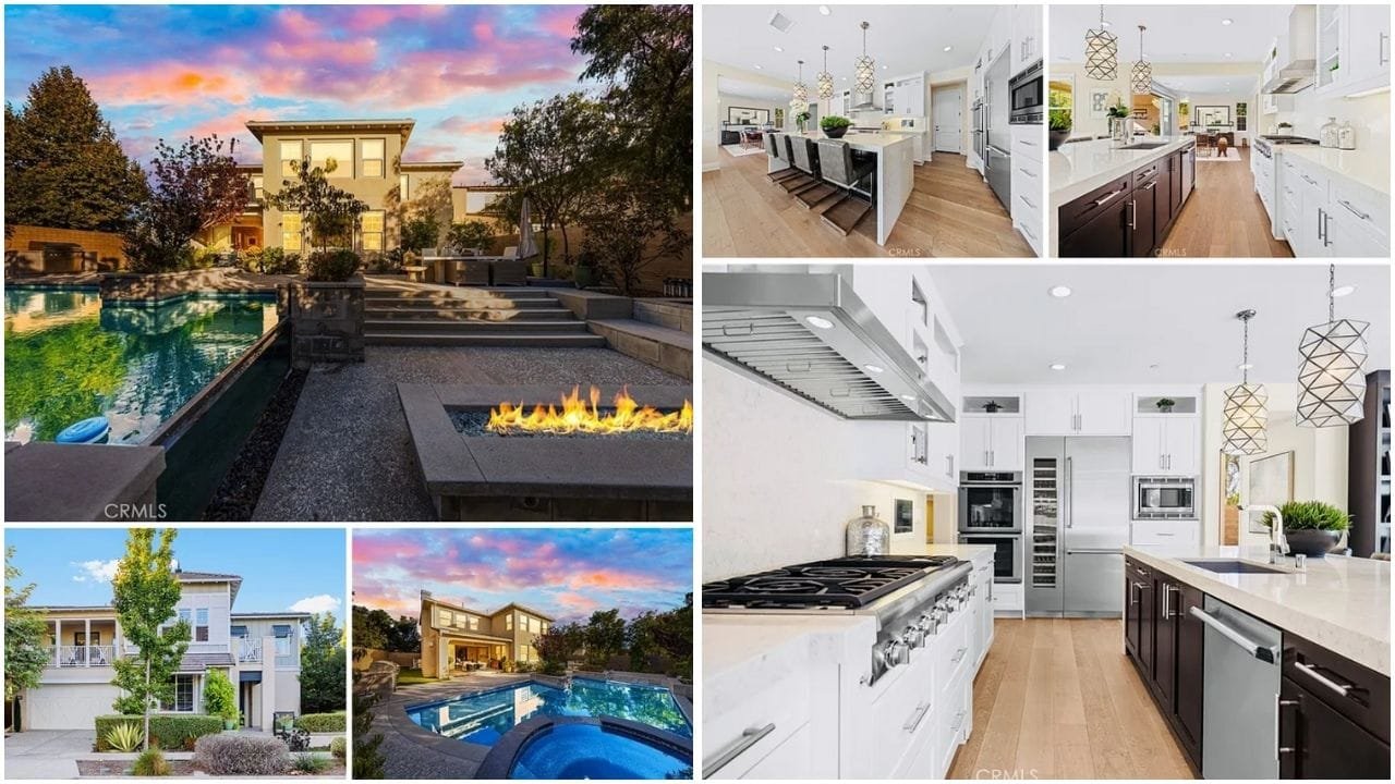 Beautiful aerial view of luxury homes and vibrant neighborhoods in Irvine, California, showcasing real estate opportunities