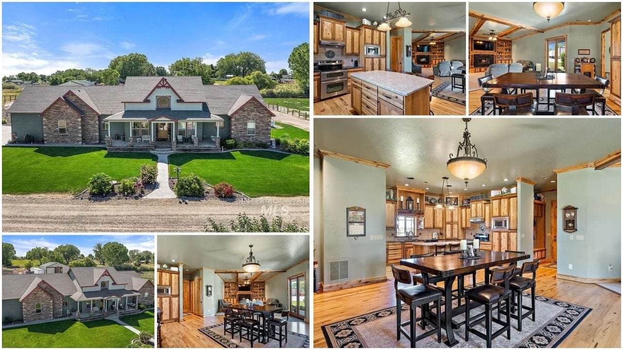 Beautiful luxury home in Caldwell, Idaho with stunning landscape and modern design, ideal for families and investors