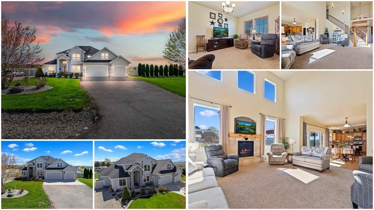 Beautiful luxury home in Emmett, Idaho with scenic surroundings and modern amenities