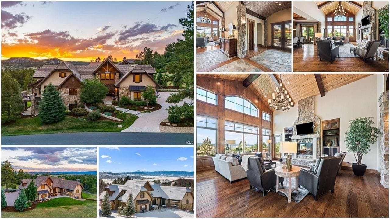 Luxury homes and scenic landscapes in Castle Rock, Colorado real estate market