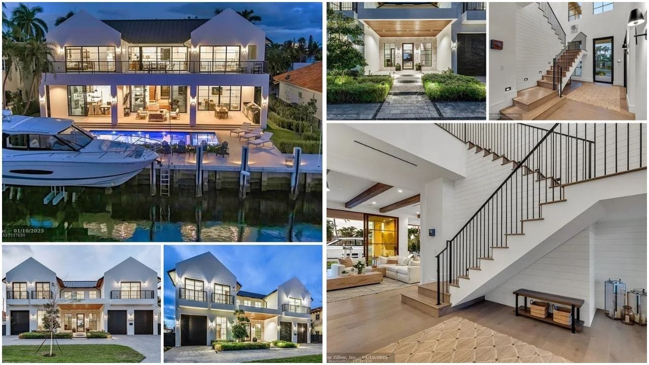 Luxury waterfront homes in Fort Lauderdale, Florida, with beautiful views and modern designs