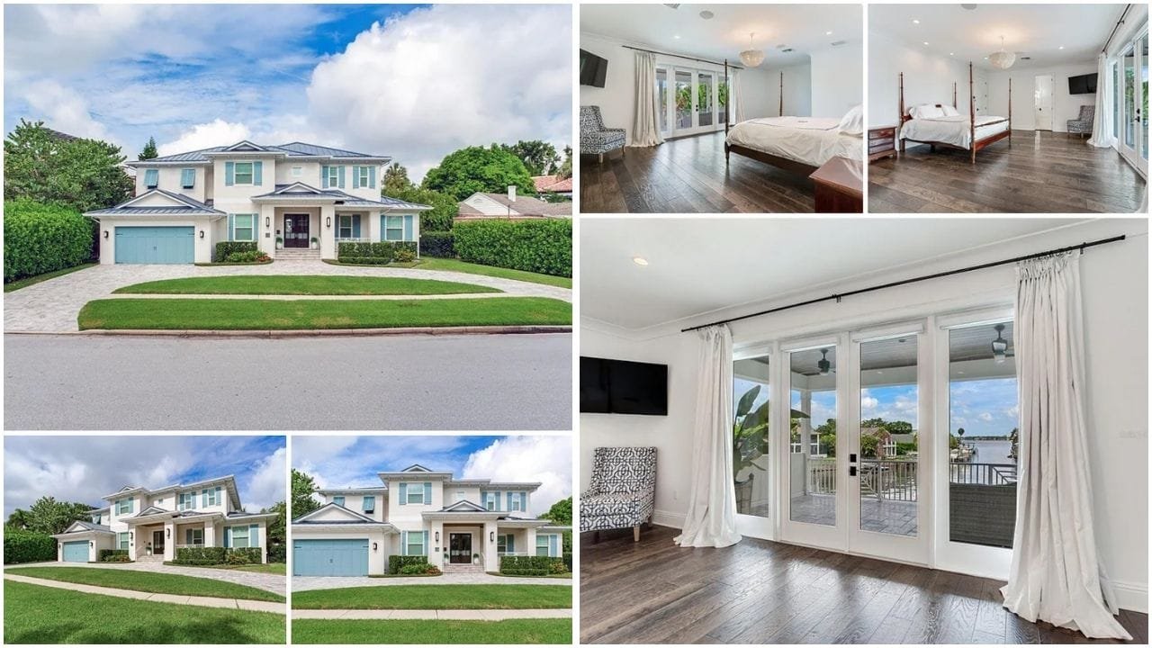 Panoramic view of Tampa, Florida skyline with waterfront homes, real estate options, and diverse neighborhoods