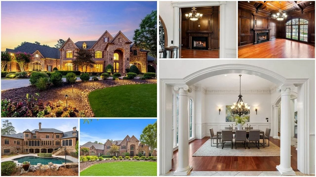 Scenic view of luxury waterfront homes and vibrant neighborhoods in Acworth, Georgia - Your guide to buying real estate in Acworth, GA