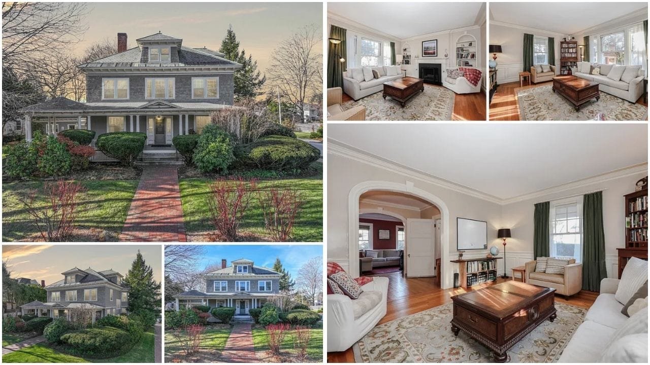 A beautiful luxury home in Manchester, NH, showcasing the vibrant real estate market with waterfront views and modern design