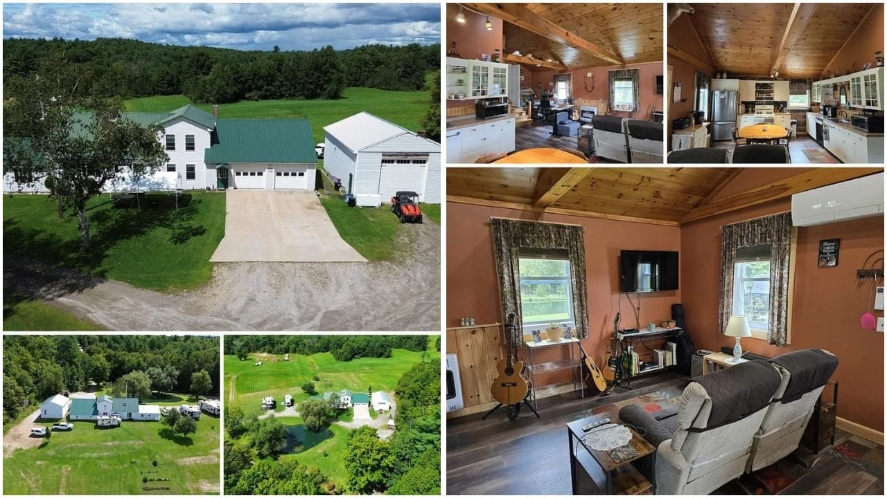 A beautiful luxury home with a well-maintained garden in Auburn, Maine, showcasing real estate opportunities in the area
