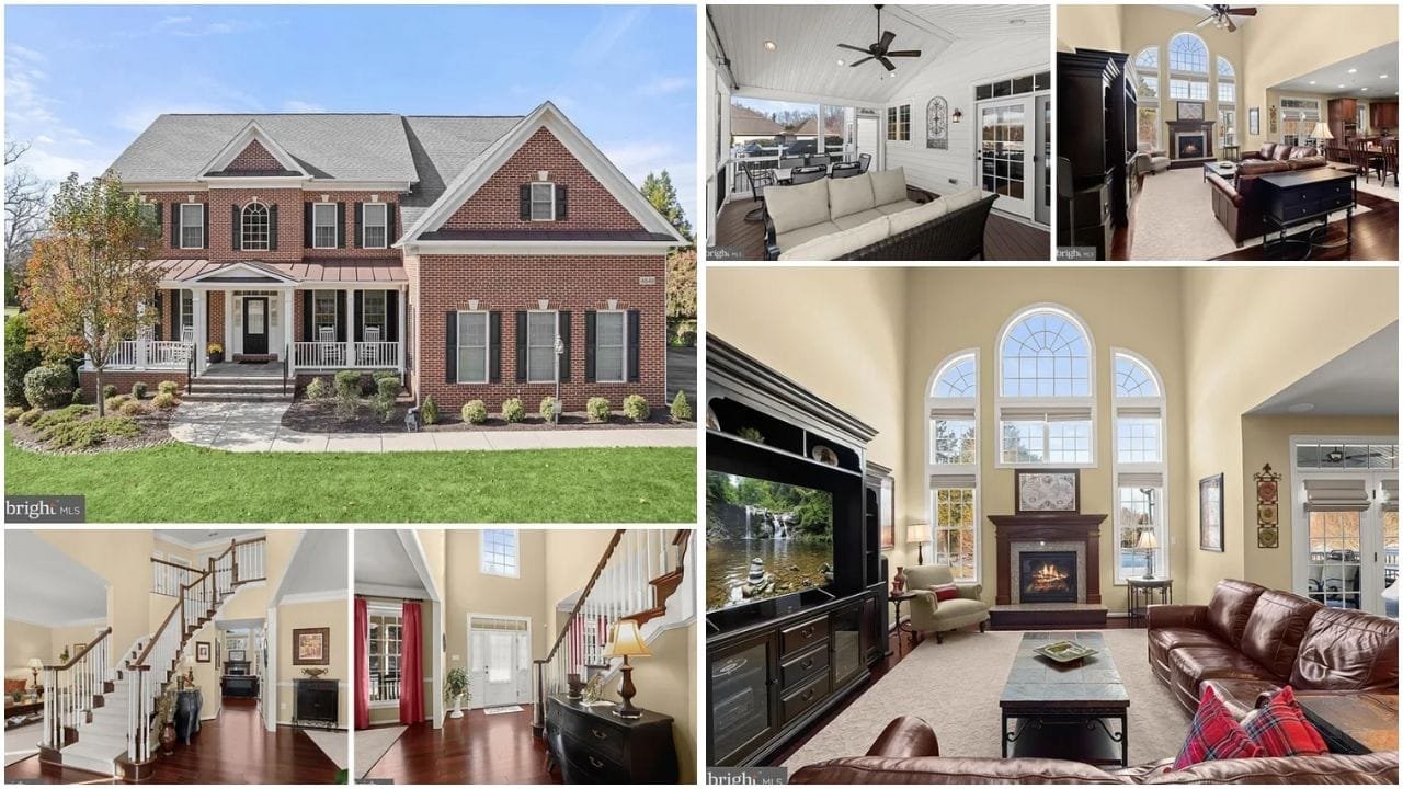 A picturesque luxury home in Ellicott City, MD, surrounded by lush greenery and scenic views, showcasing the vibrant real estate market