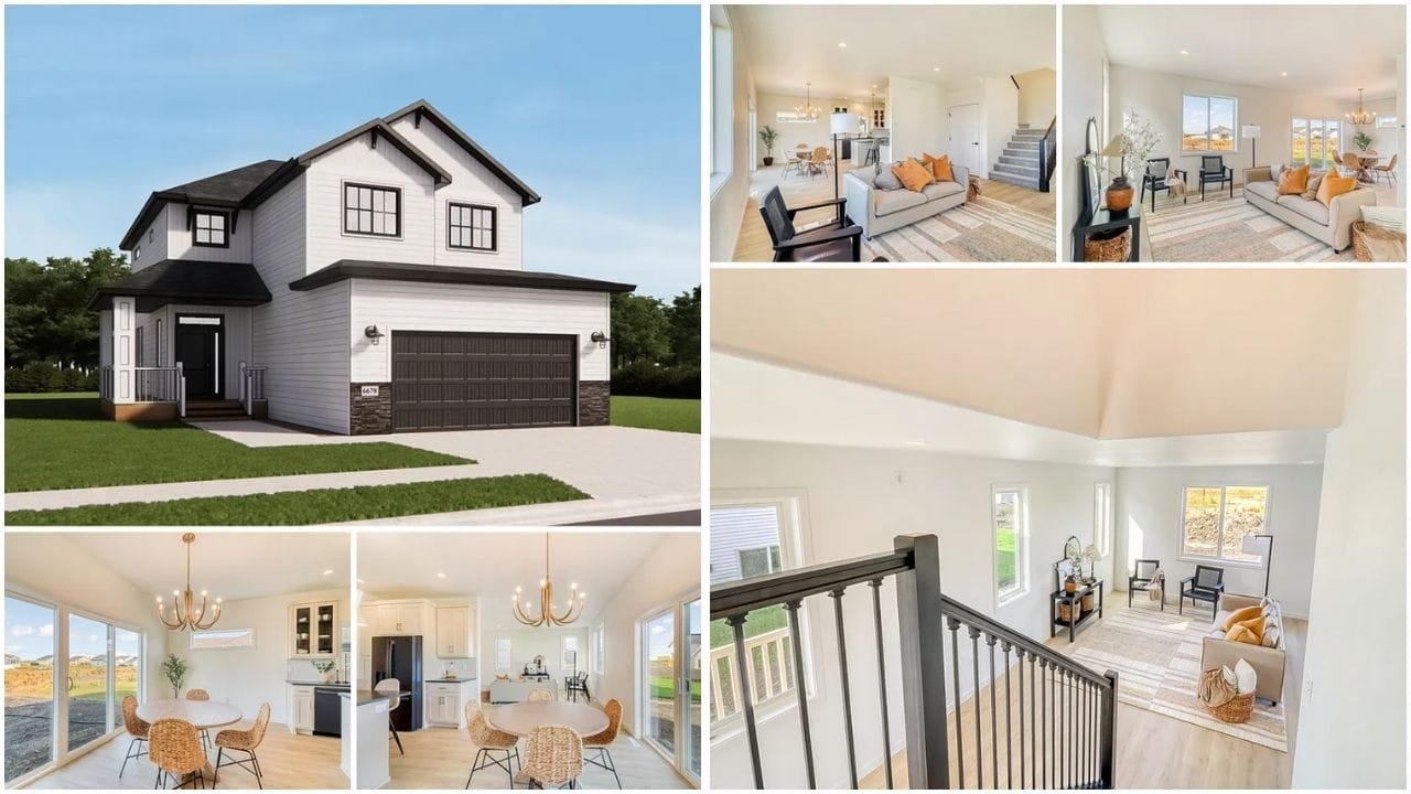 Aerial view of Carrington, North Dakota real estate, showcasing luxury homes, affordable apartments, and family-friendly neighborhoods