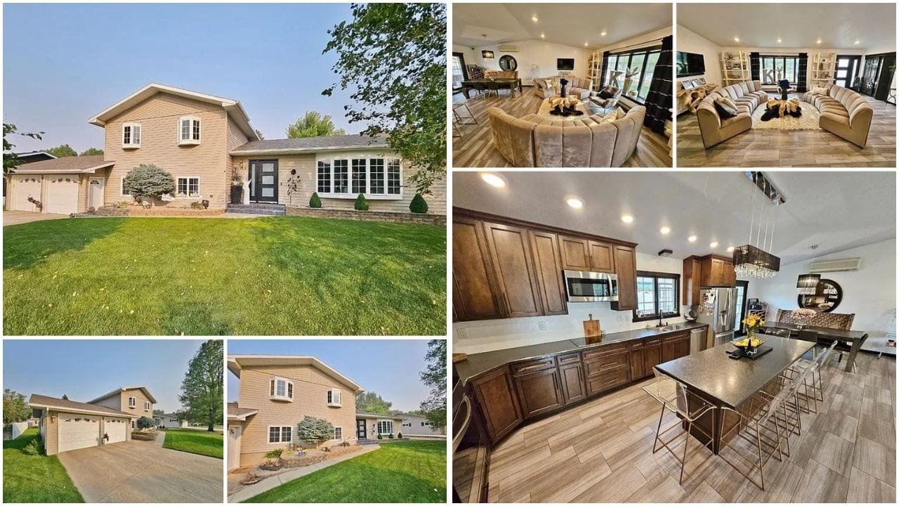 Beautiful homes and scenic views in Beulah, North Dakota, showcasing diverse real estate opportunities