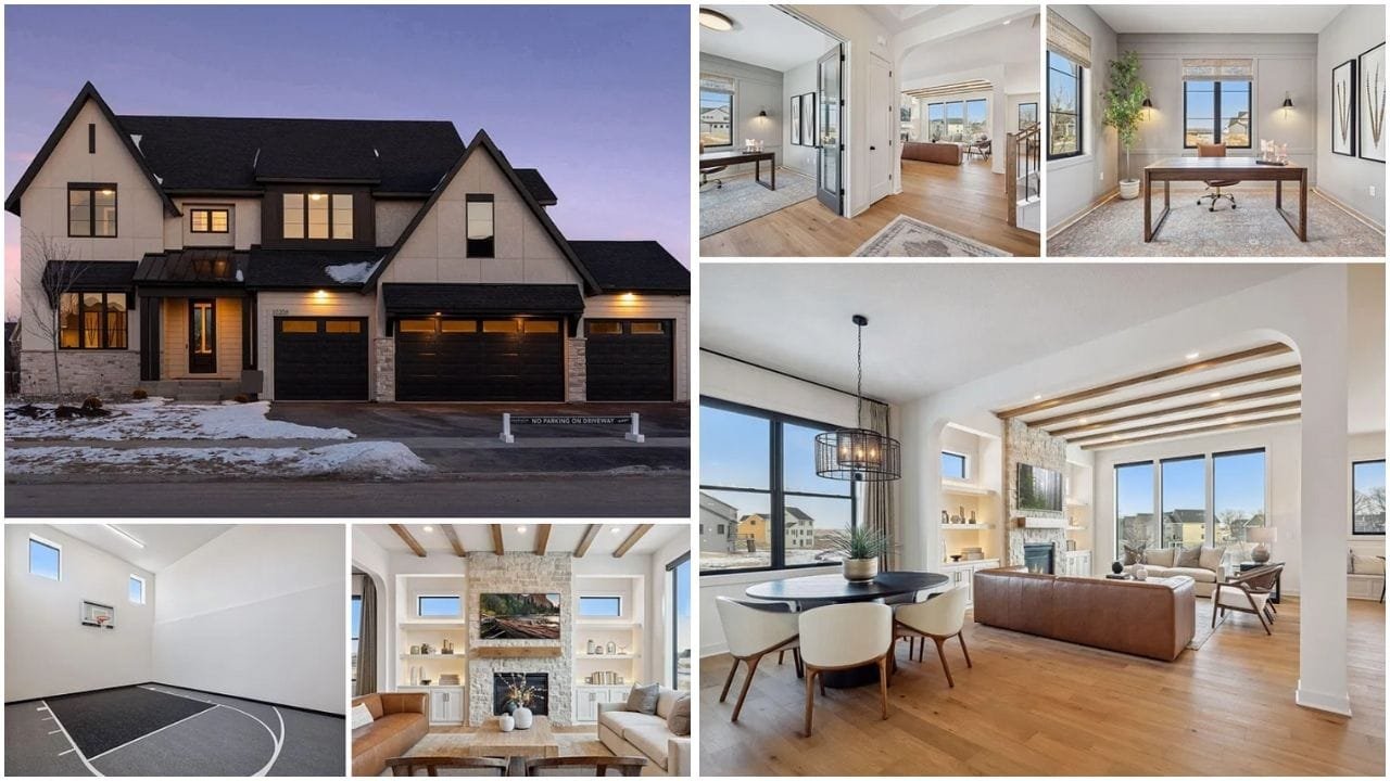 Beautiful luxury homes and scenic neighborhood in Maple Grove, MN