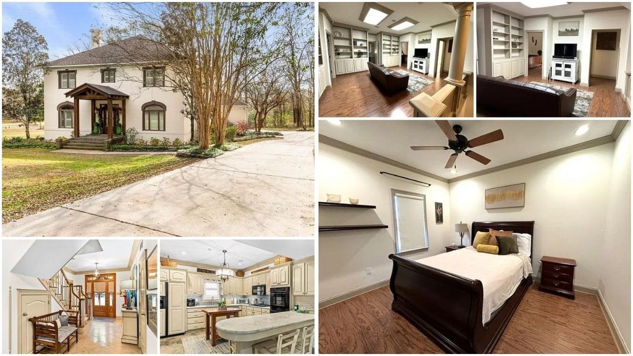 Charming homes and real estate properties in Natchez, Mississippi, showcasing luxury and affordable housing options with picturesque views