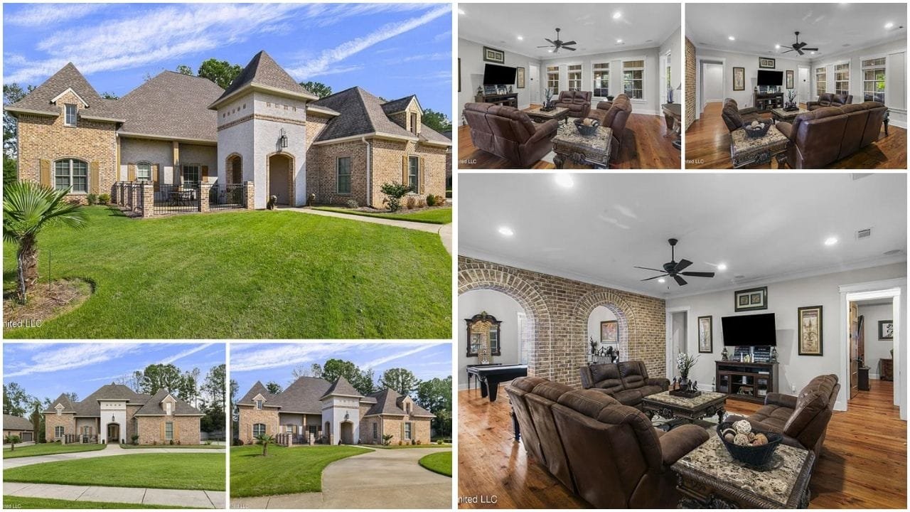Luxury and affordable homes in Madison, MS Waterfront property with garden, modern interior, and family-friendly neighborhood