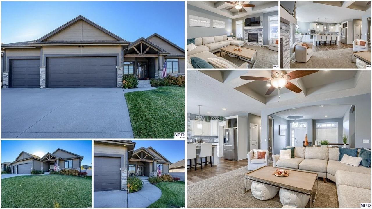 Luxury homes and waterfront properties in Bennington, Nebraska with scenic views and modern amenities