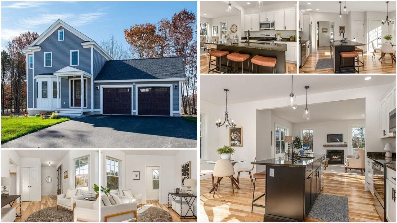 Luxury waterfront home in Kennebunk, Maine with stunning views and modern design