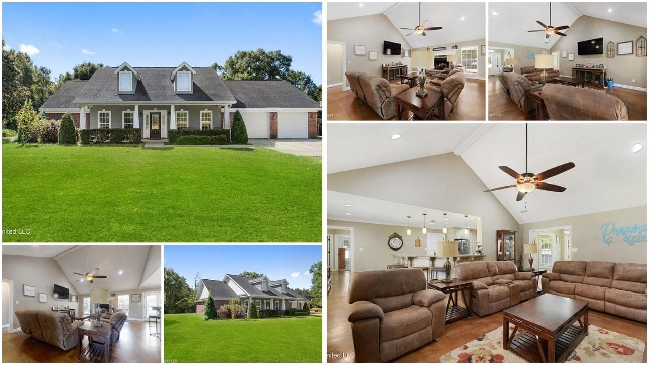 Scenic real estate properties in Lucedale, Mississippi - luxury homes, affordable housing, and waterfront views