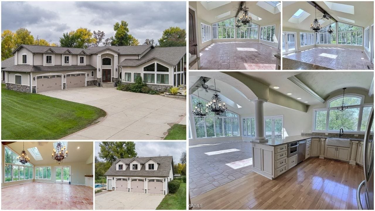 Scenic view of Dunseith, North Dakota neighborhood with luxury and affordable homes for sale