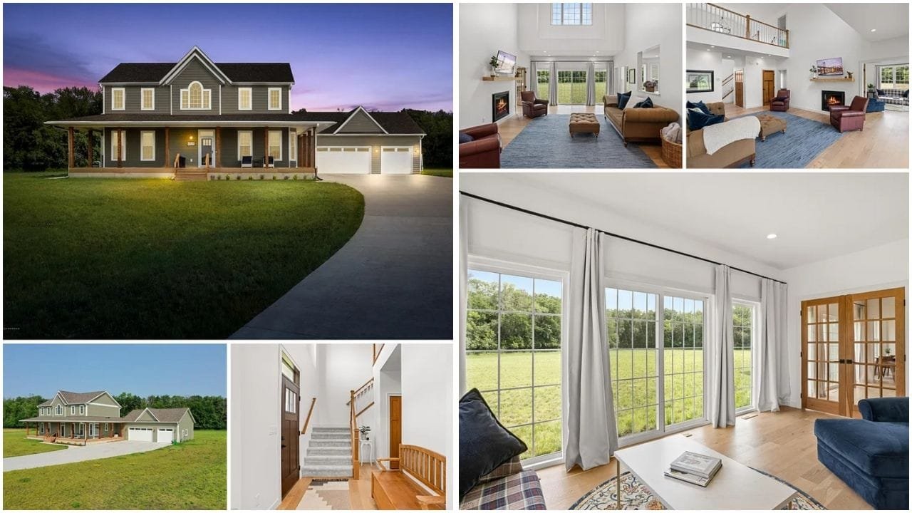 Stunning luxury home in Moorhead, MN with lush garden and modern design