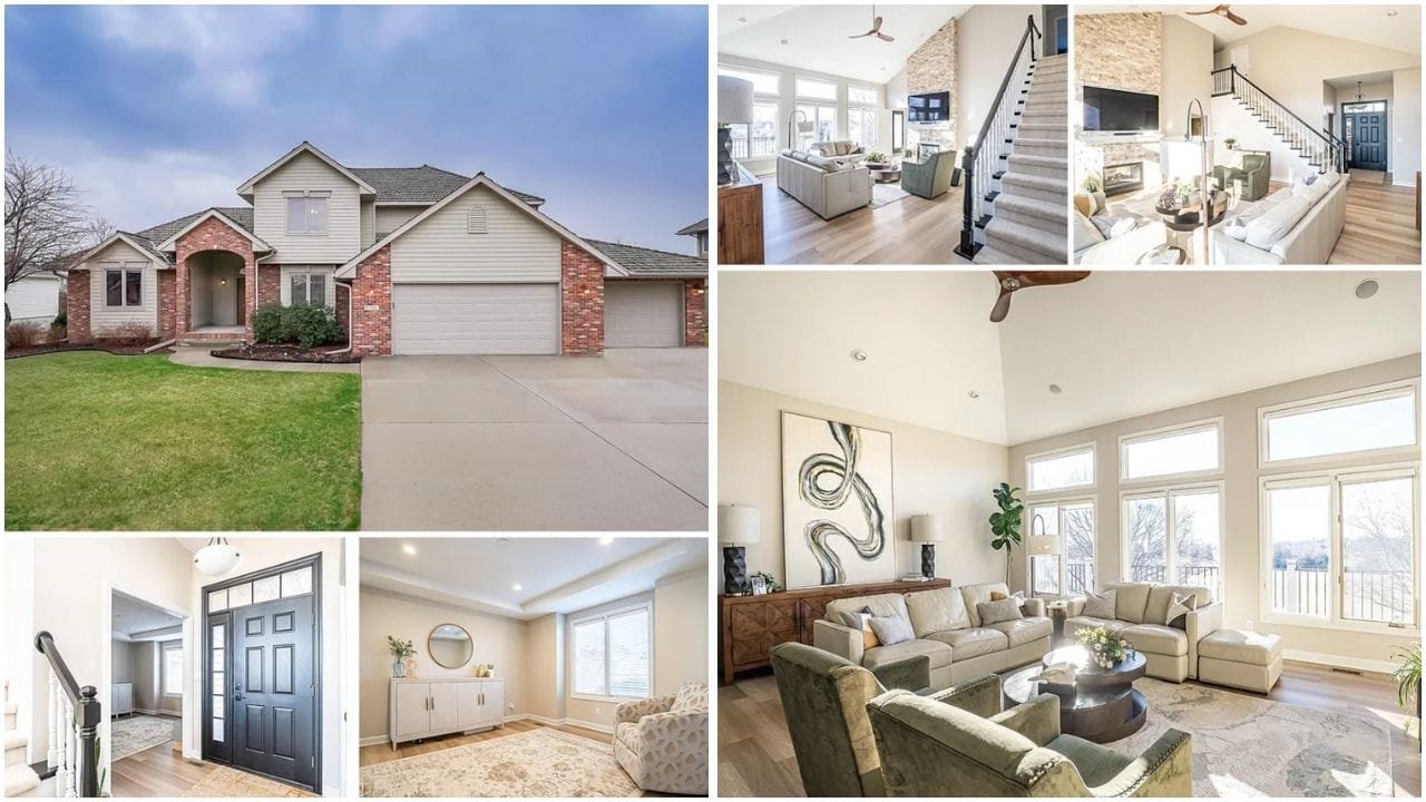 Stunning view of a luxury home in Norfolk, Nebraska, showcasing the diverse real estate market with beautiful waterfront properties, affordable homes, and modern apartments