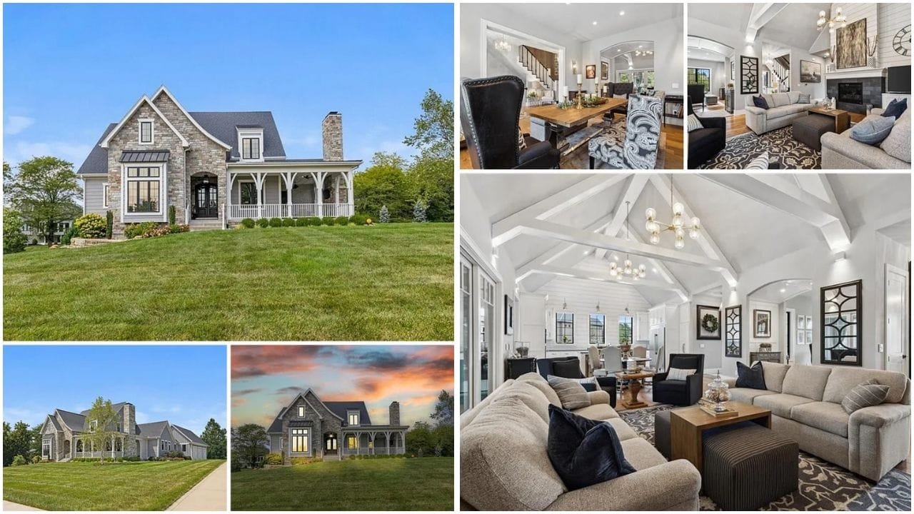 A picturesque view of a luxurious waterfront property in Missouri, highlighting the diverse real estate opportunities in the Show Me State