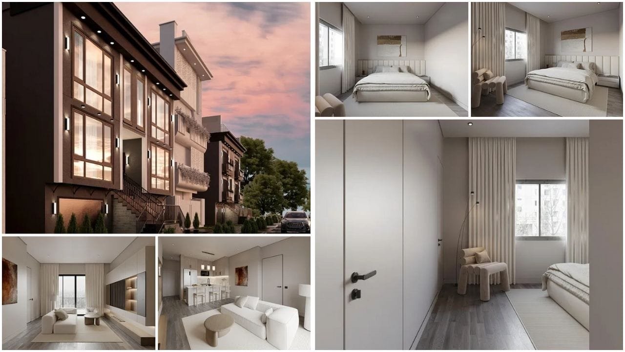 Aerial view of Irvington, NJ showcasing diverse neighborhoods, residential homes, and urban amenities