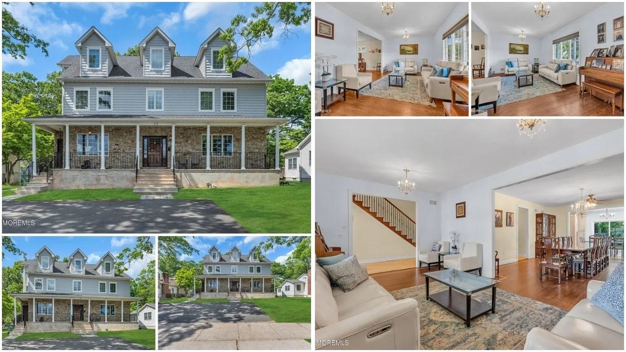 Aerial view of Lakewood, NJ showcasing luxury homes, waterfront properties, and vibrant neighborhoods in Ocean County, New Jersey