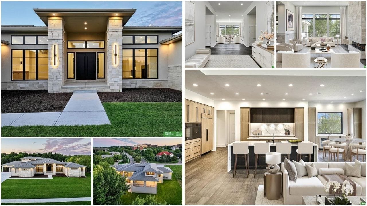 Beautiful Nebraska home with lush garden, showcasing diverse real estate options in the Cornhusker State