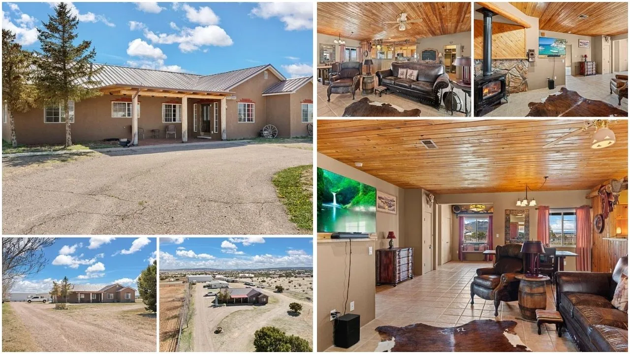 Beautiful homes in Edgewood, NM showcasing diverse real estate options including luxury houses, rental properties, and investment opportunities with stunning natural landscapes