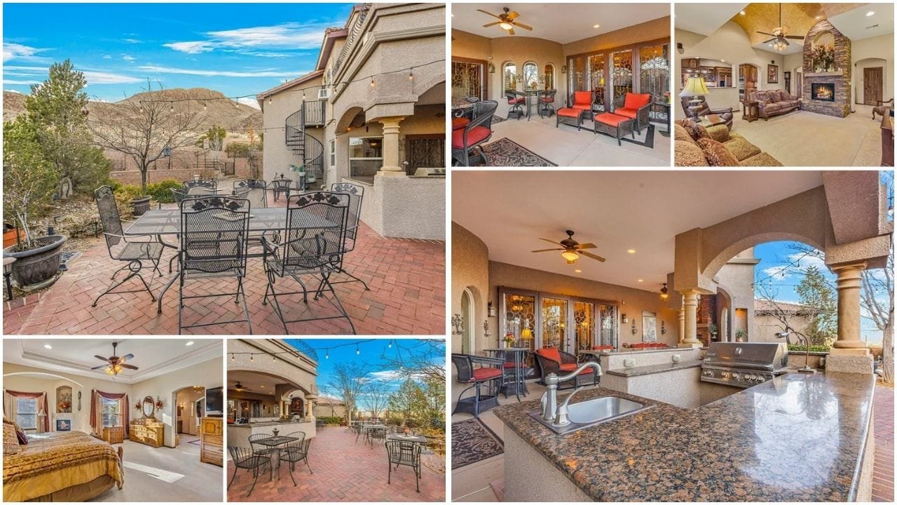 Beautiful luxury home in Los Lunas, New Mexico with spacious garden and modern design, showcasing the town's prime real estate options