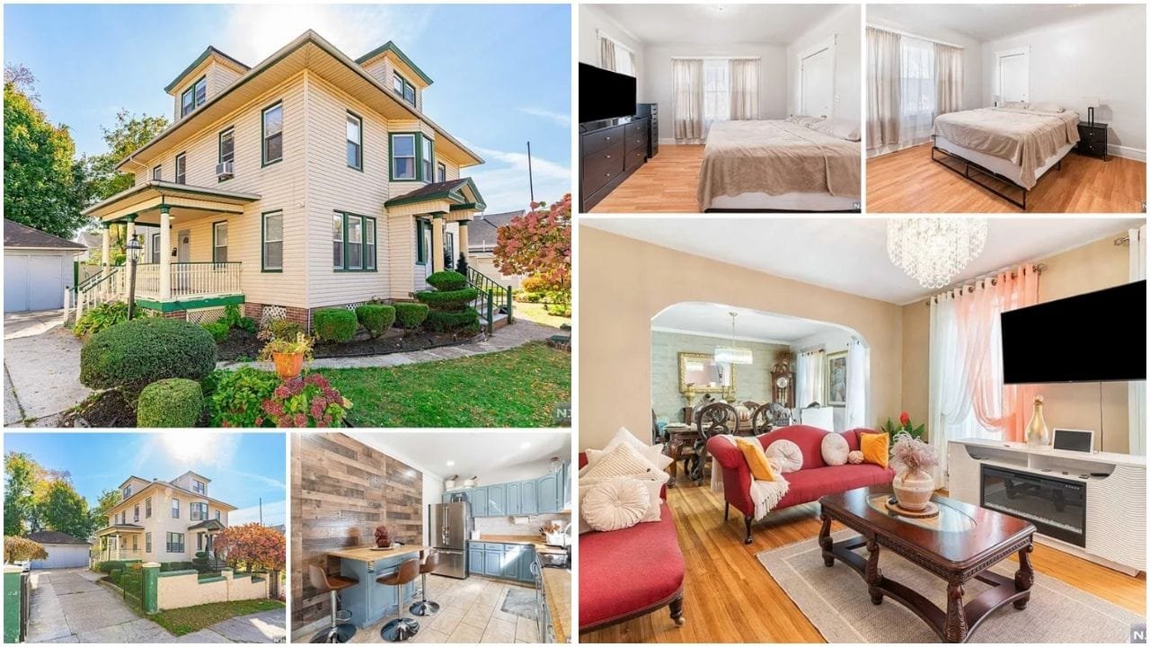 Beautiful skyline of Paterson, NJ showcasing diverse real estate options including luxury homes, townhomes, and waterfront properties in vibrant neighborhoods