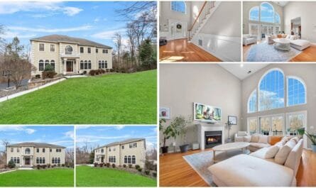 Stunning aerial view of Newburgh, NY's waterfront homes and vibrant neighborhoods along the Hudson River