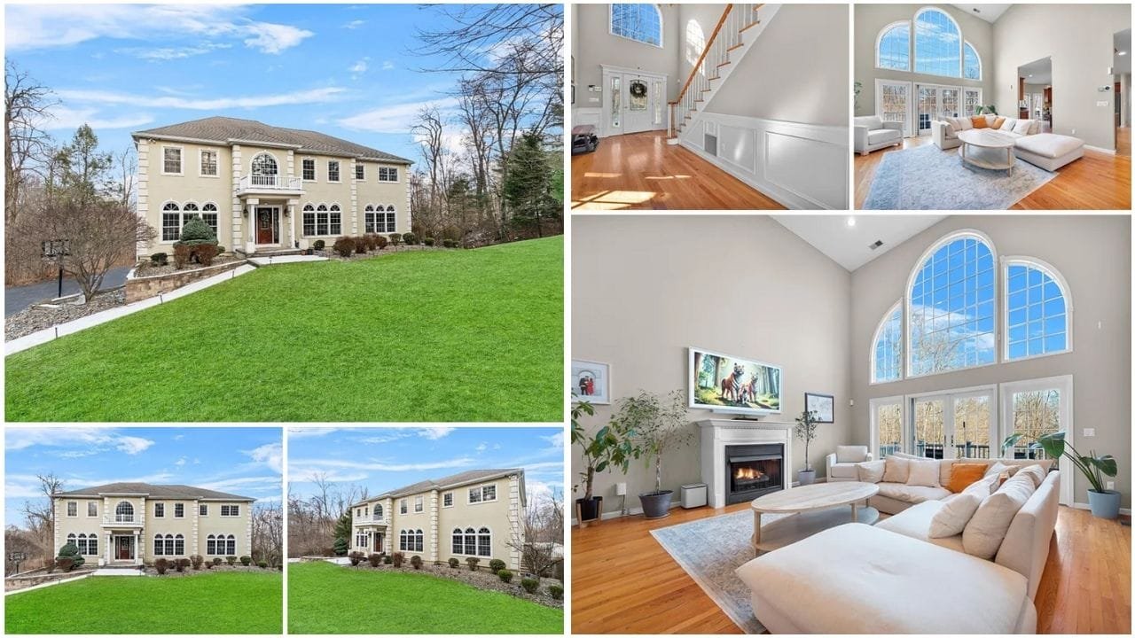 Stunning aerial view of Newburgh, NY's waterfront homes and vibrant neighborhoods along the Hudson River